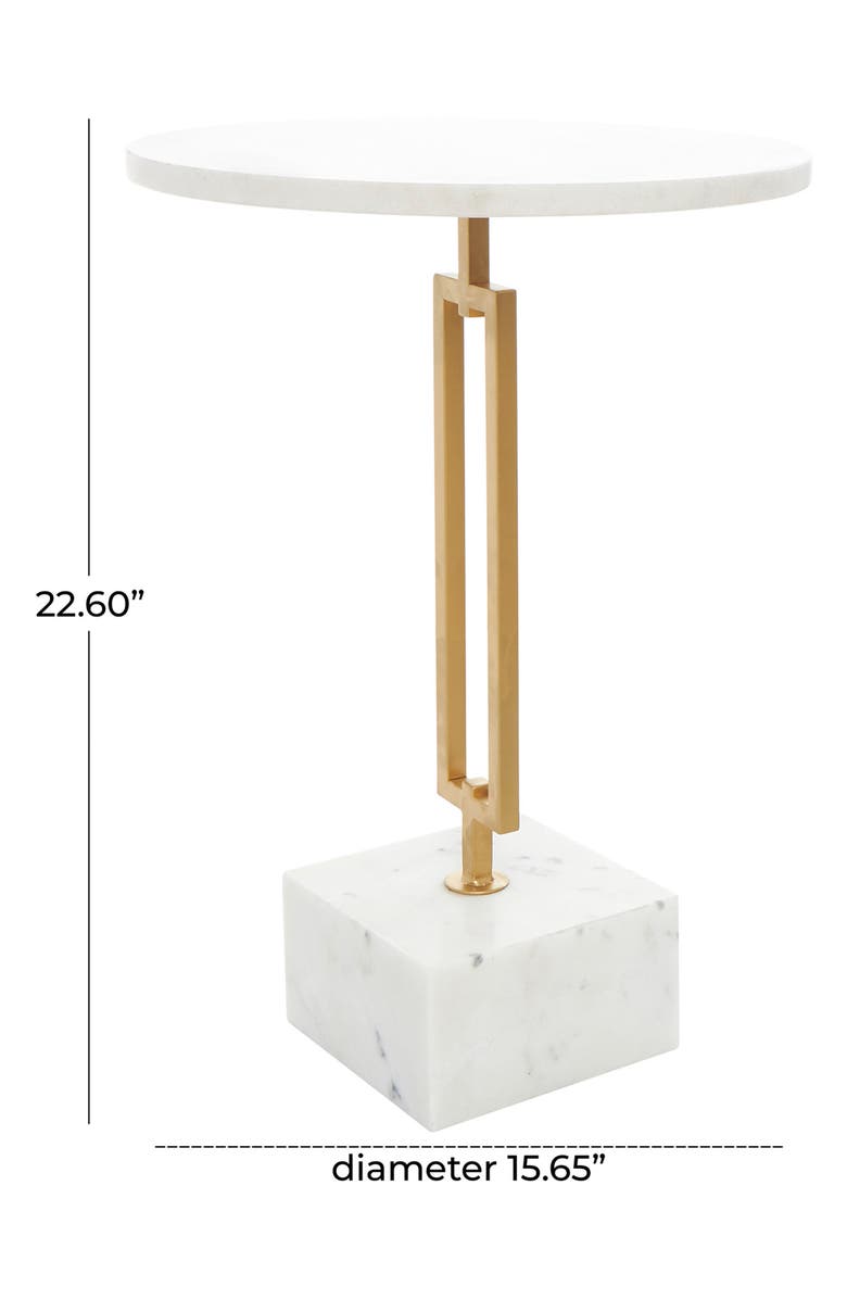 VIVIAN LUNE HOME Marble Accent Table, Alternate, color, 