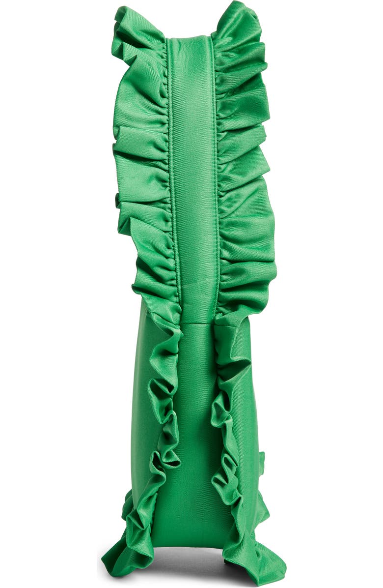 Baggy London Original Ruffle Twill Tote, Alternate, color, Jade Green