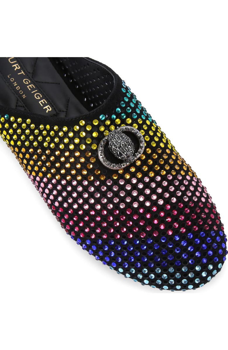 Kurt Geiger London Chelsea Rainbow Crystal Leather Mule, Alternate, color,