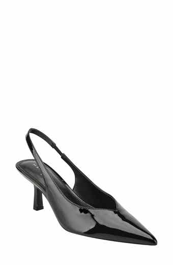 Griffyn Slingback Pointed Toe Kitten Heel Pump