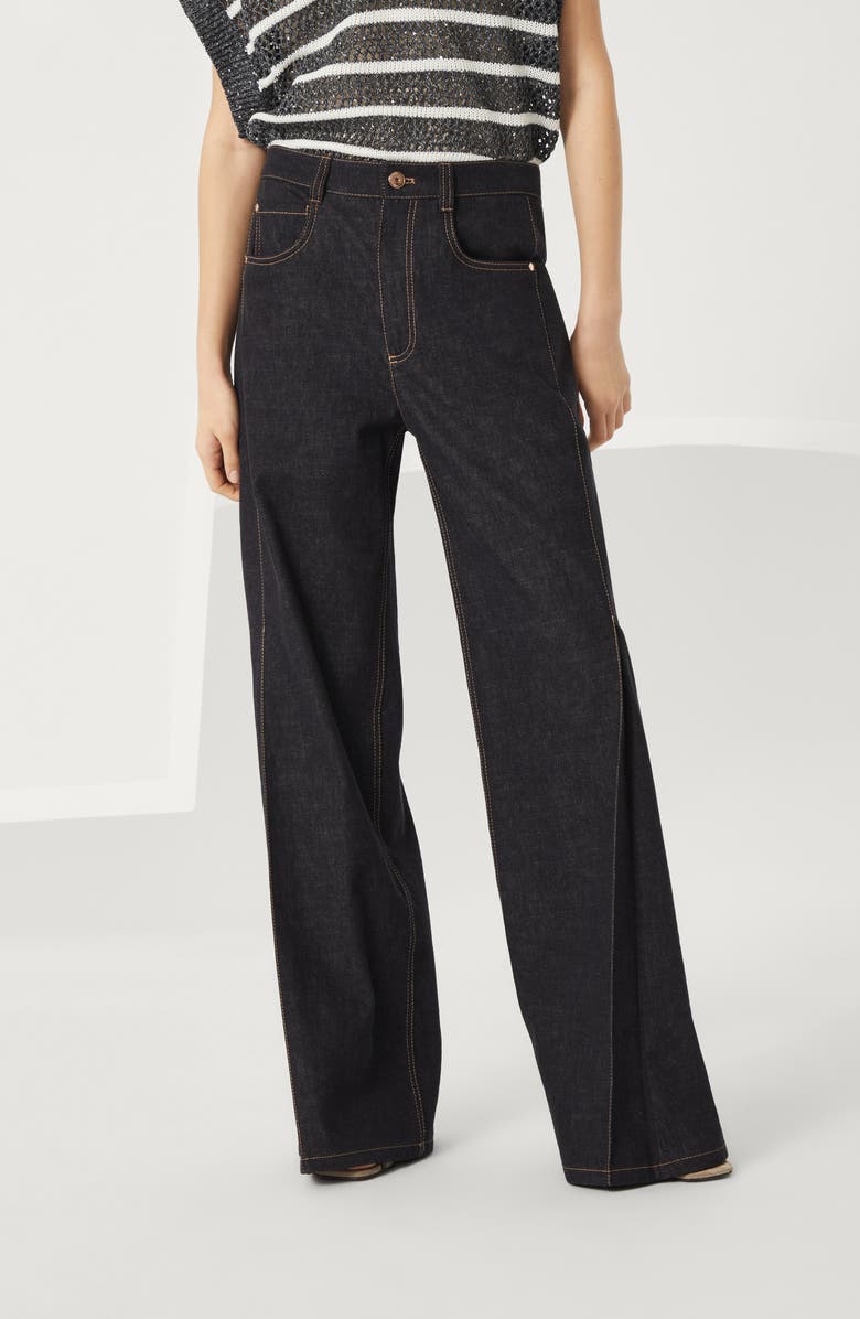 Brunello Cucinelli Loose Flared trousers, Alternate, color, 