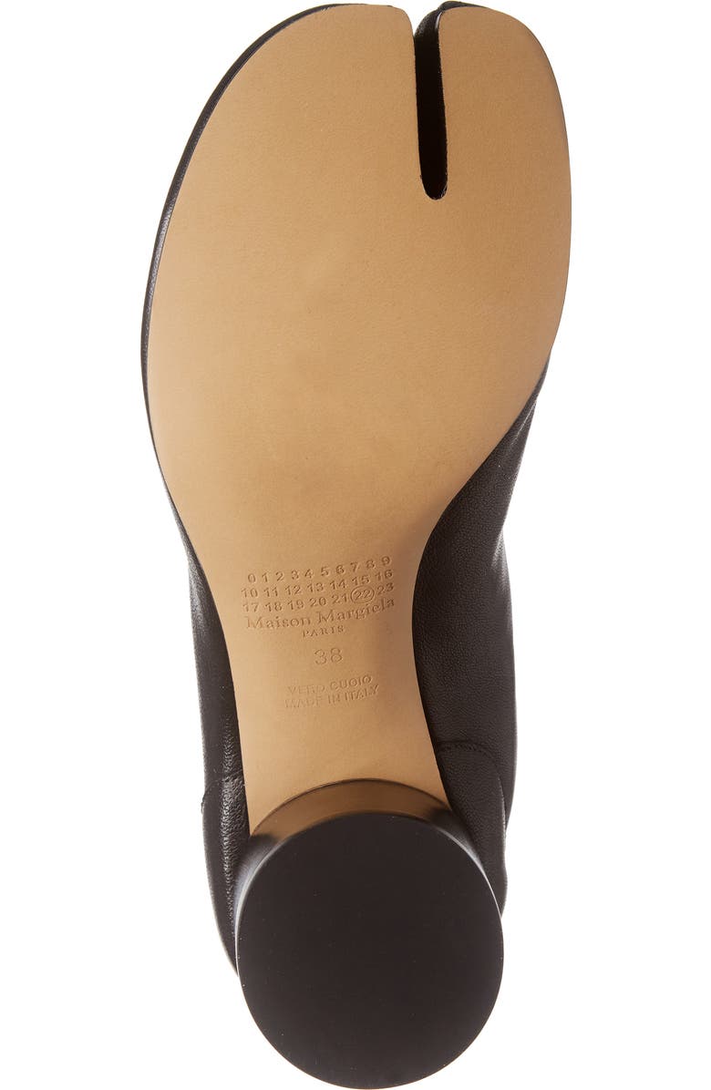 Maison Margiela Tabi Leather Boot, Alternate, color, Black