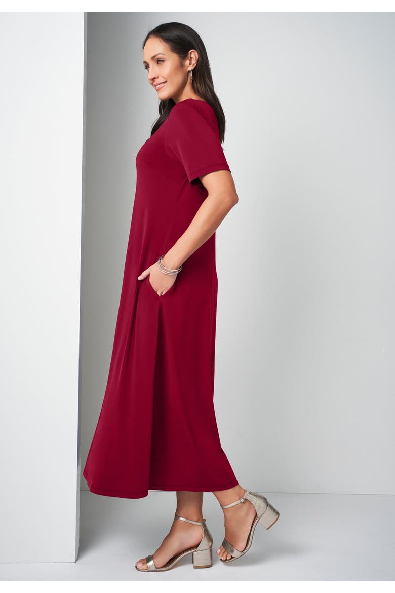 Belted 4 Piece Stretch Knit Wardrober, Alternate, color, RICH BURGUNDY