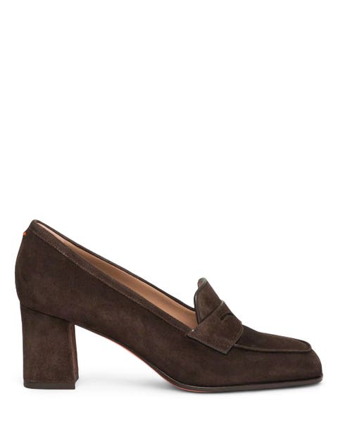 Suede High-Heel Pump