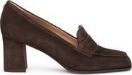 Santoni Suede High-Heel Pump