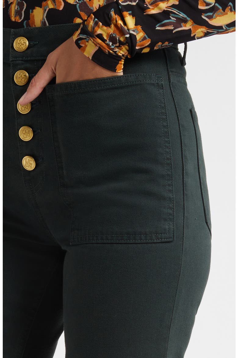 The Lou High Waist Flare Jeans, Alternate, color, HUNTER