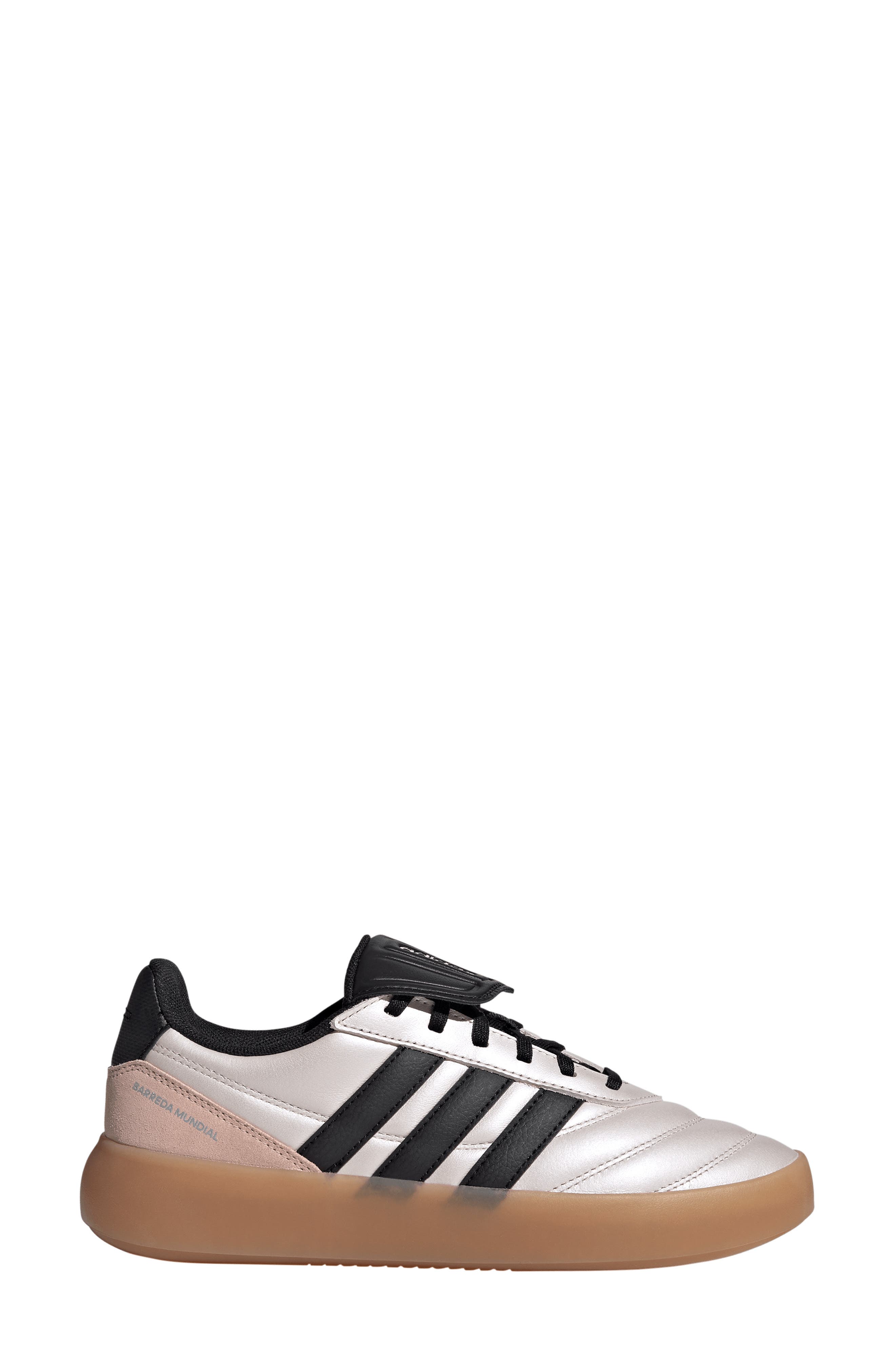adidas Barreda Mundial Sneaker, Alternate, color, Pink Met./ Black/ Blush Pink