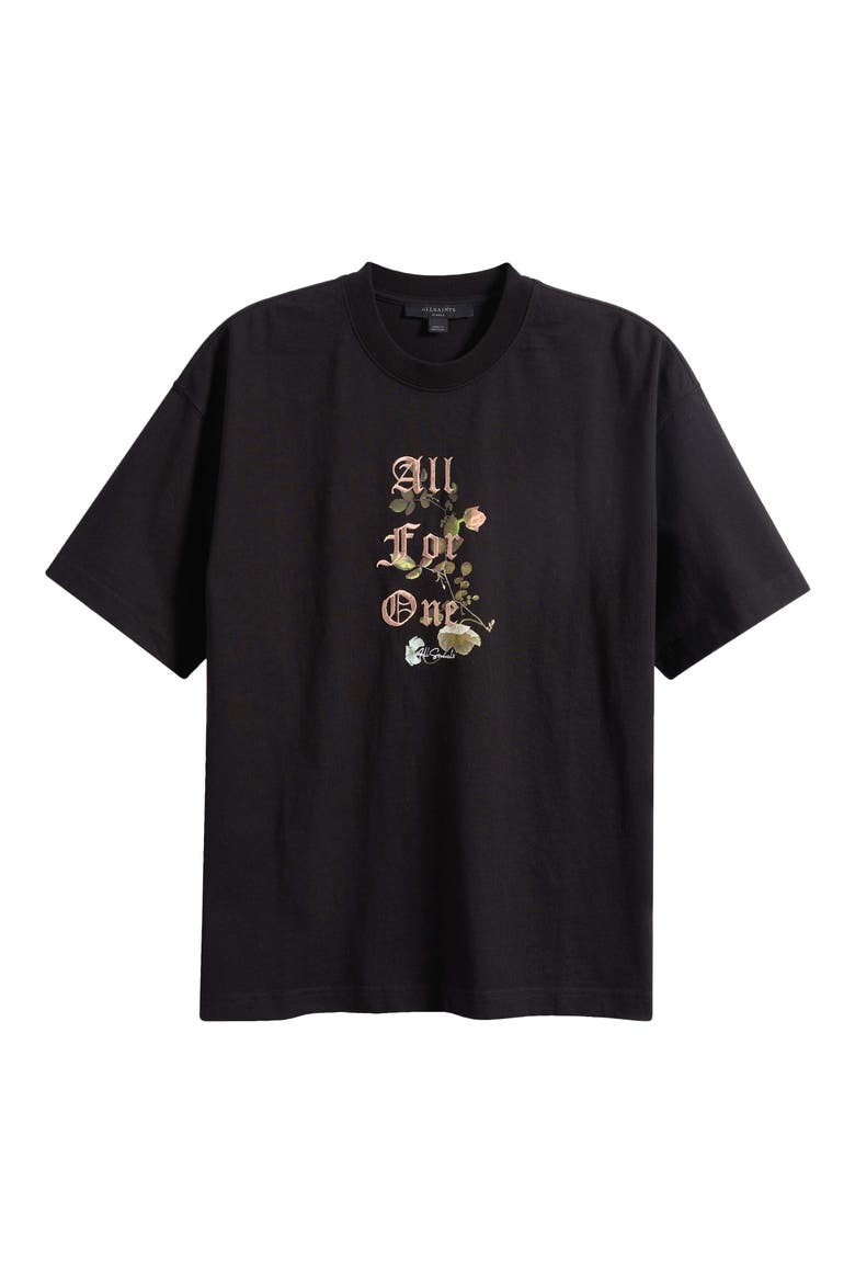 Oneness Etta Embroidered Graphic T-Shirt, Alternate, color, BLACK