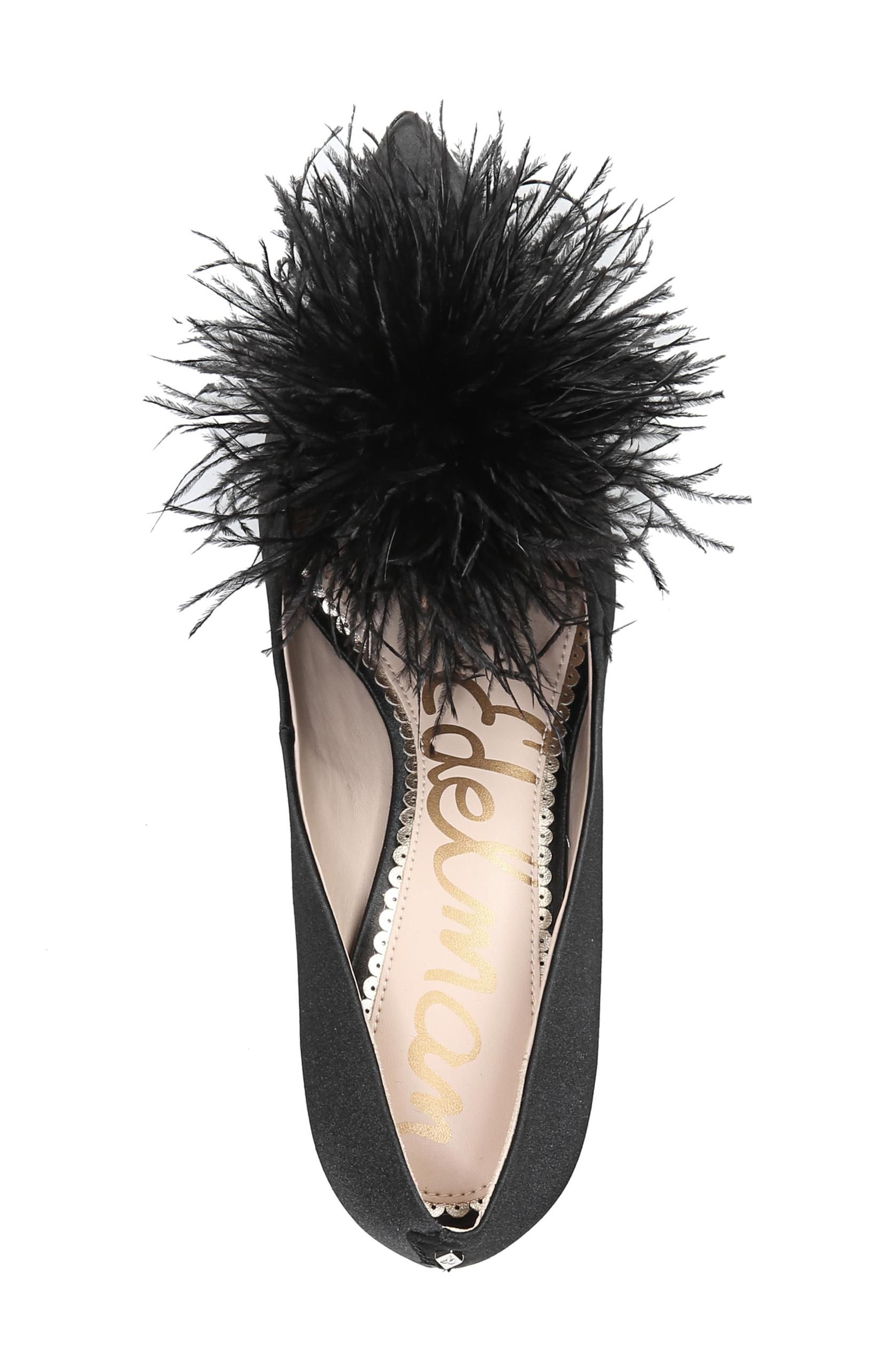 Sam Edelman Haide Feather Pompom Pump, Alternate, color, 