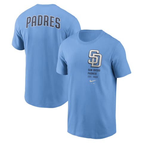 Men's Nike  Light Blue San Diego Padres Record Shattered T-Shirt