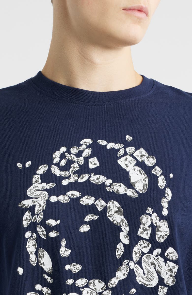 Billionaire Boys Club Gems Cotton Graphic T-Shirt, Alternate, color, Navy Blazer