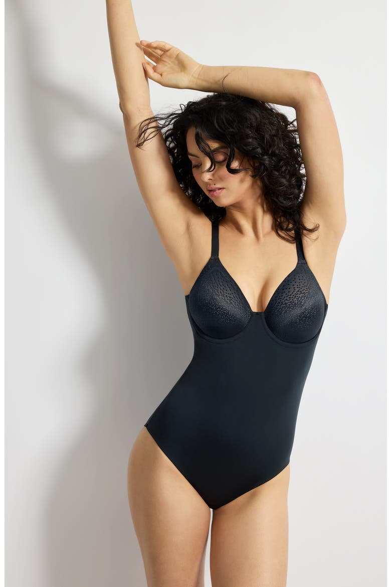 Back Appeal™ Underwire Shaping Bodysuit, Alternate, color, BLACK