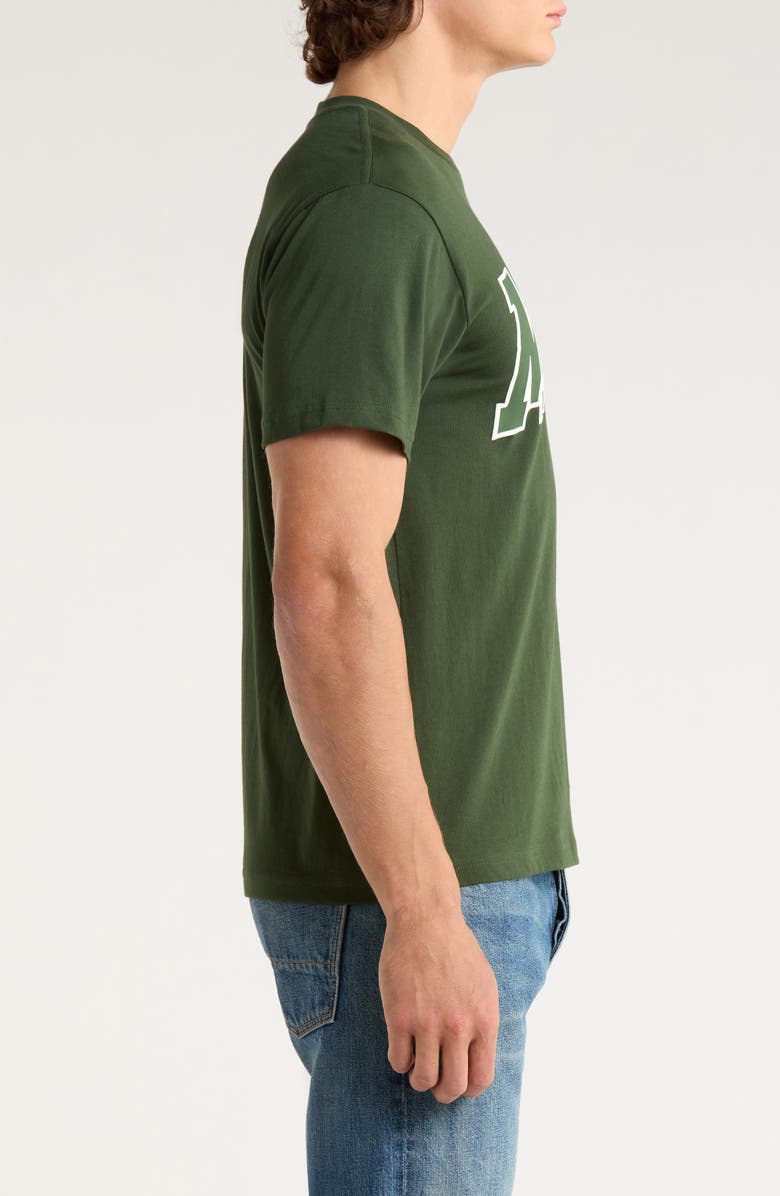 Museum of Peace & Quiet University Logo Graphic T-Shirt, Alternate, color, Forest