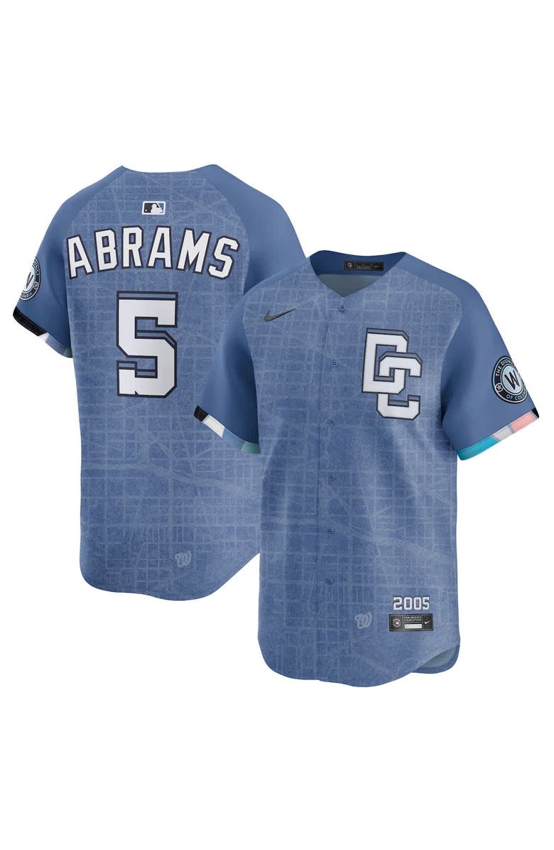 Nike Men's CJ Abrams Blue Washington Nationals 2025 City Connect Limited Jersey, Alternate, color, Blue