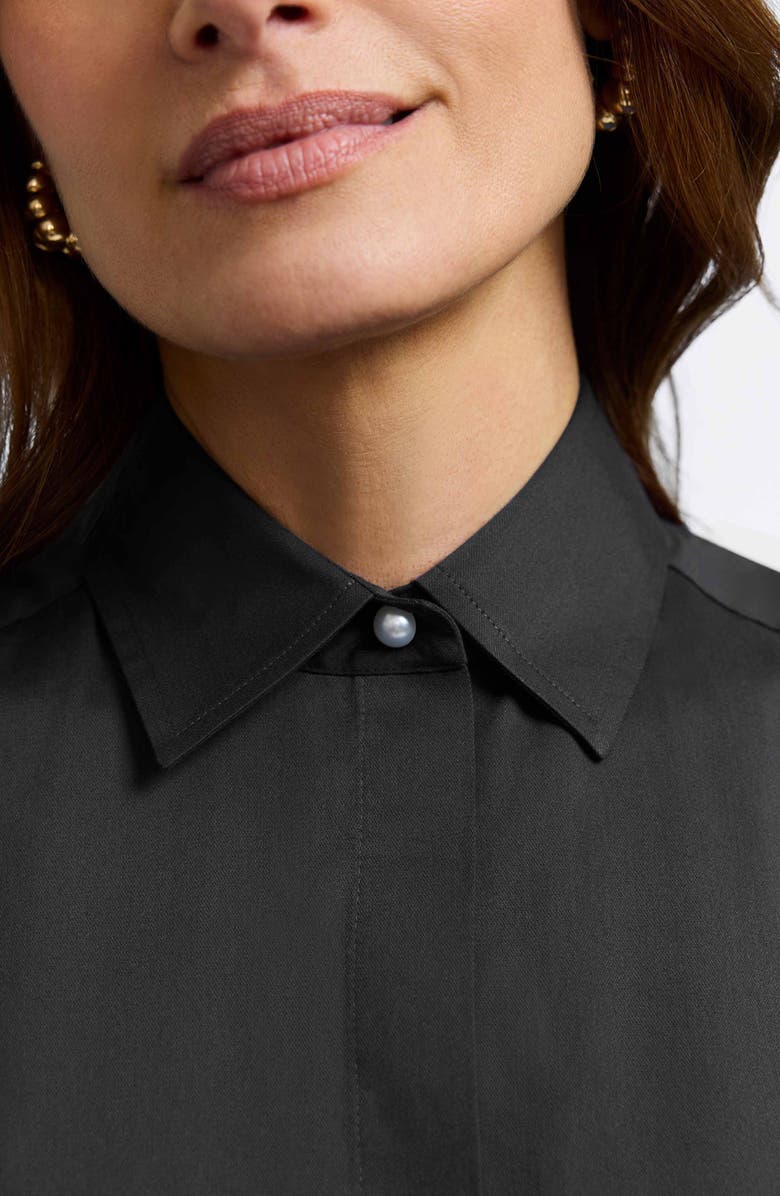 Foxcroft Pearl Three-Quarter Sleeve Button-Up Shirt, Alternate, color,