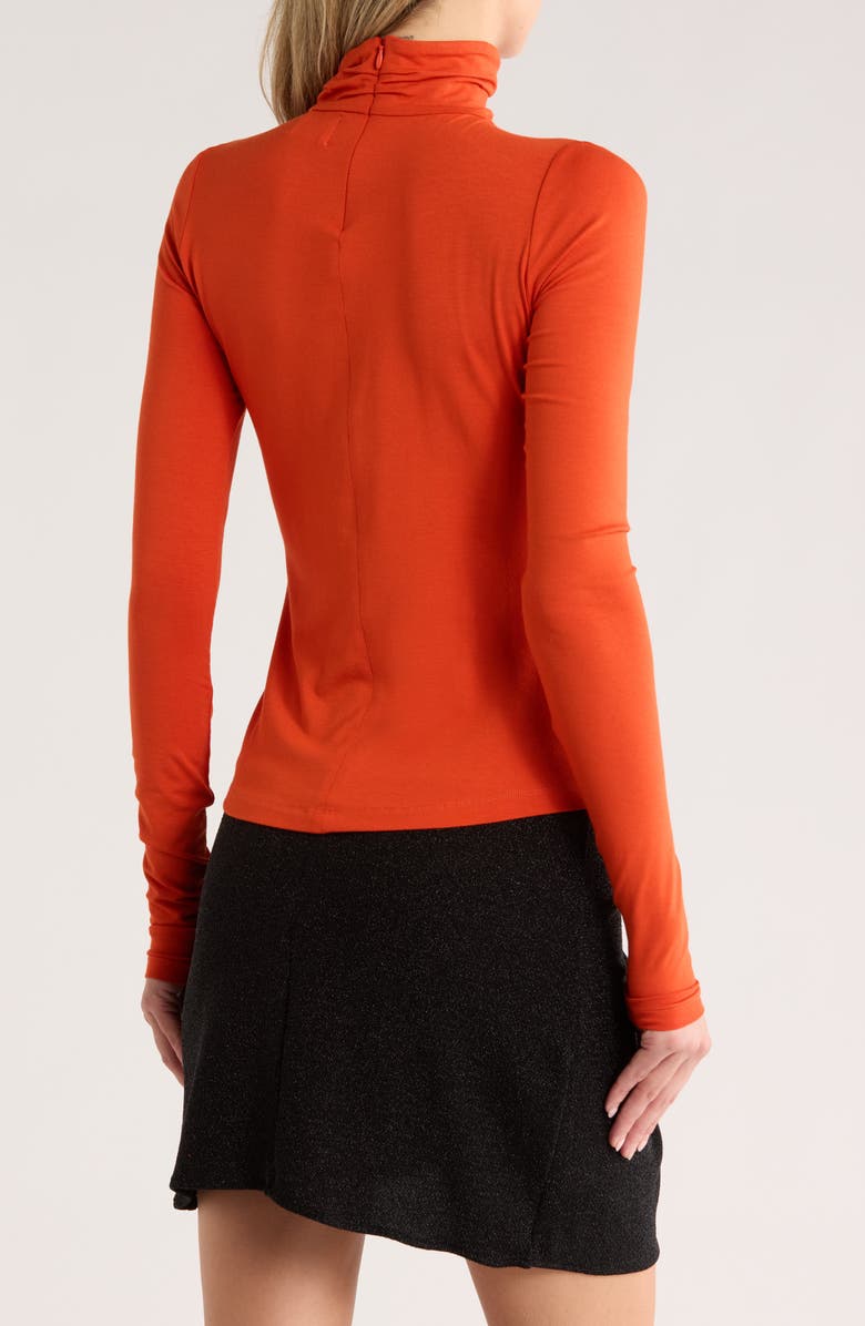 Isabel Marant Étoile Lou Turtleneck Top, Alternate, color, Orange