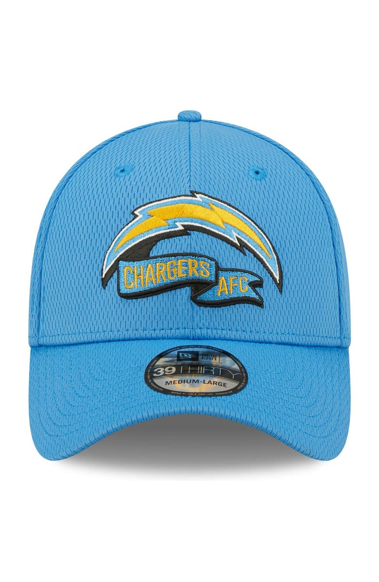 New Era Men's New Era Powder Blue Los Angeles Chargers 2022 Sideline 39THIRTY Coaches Flex Hat, Alternate, color, 