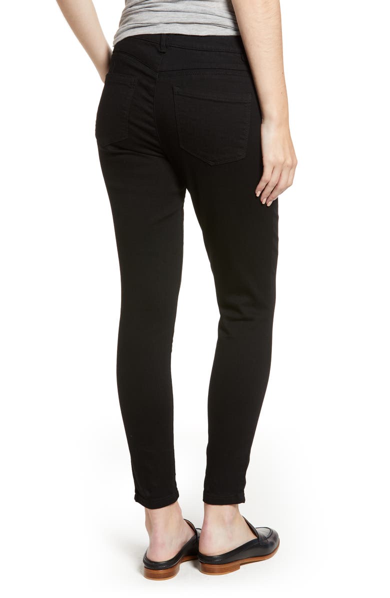Wit & Wisdom High Waist Ankle Skinny Jeans, Alternate, color, 