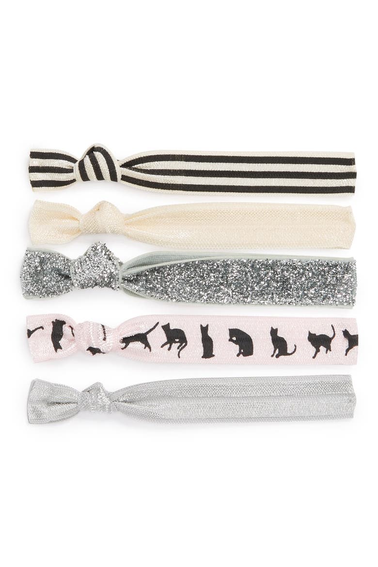 'The Cat's Meow' Hair Ties, Main, color, NONE