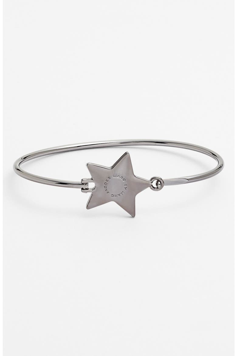 'Reluctant Stars' Skinny Bangle, Main, color, HEMATITE