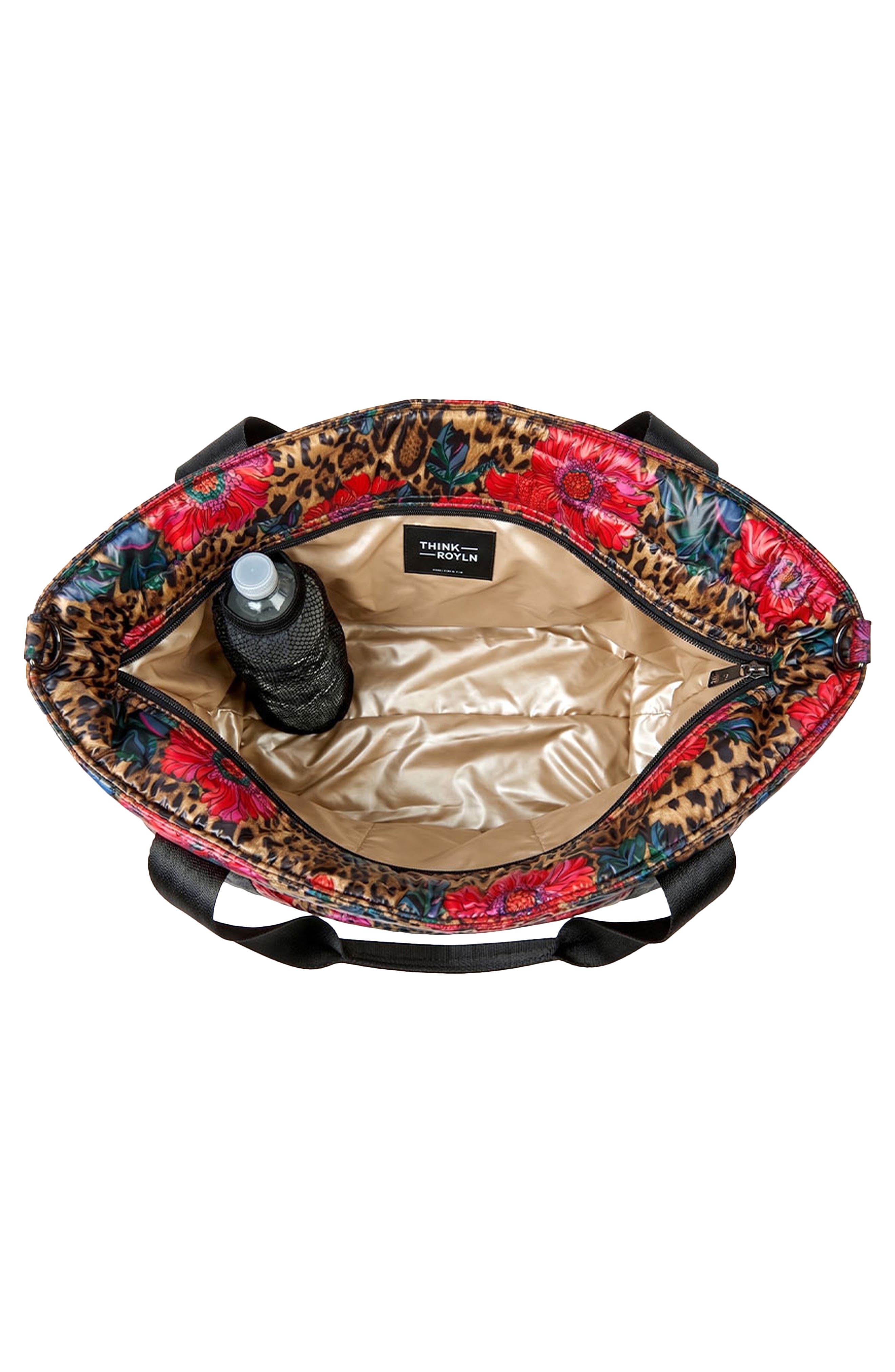 Jetset Wingman Tote, Alternate, color, LEOPARD FLORAL