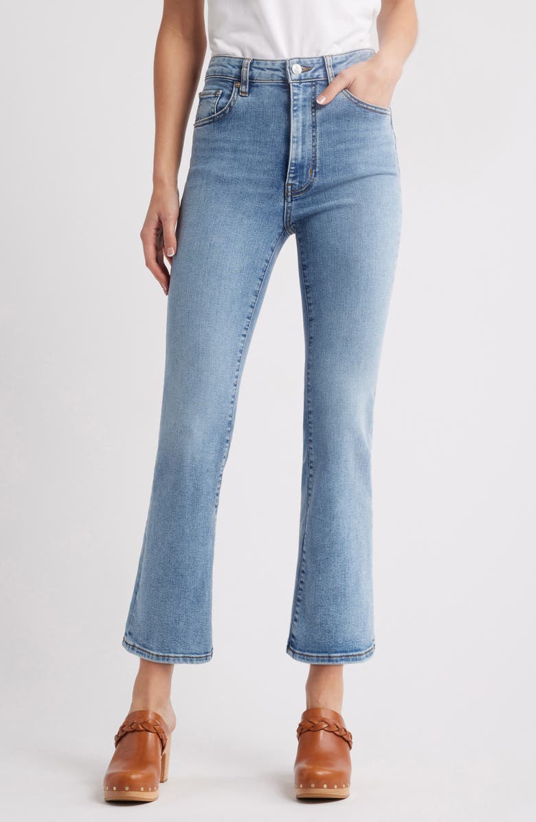 FRAME The Reboot High Waist Crop Flare Jeans, Main, color, Lark
