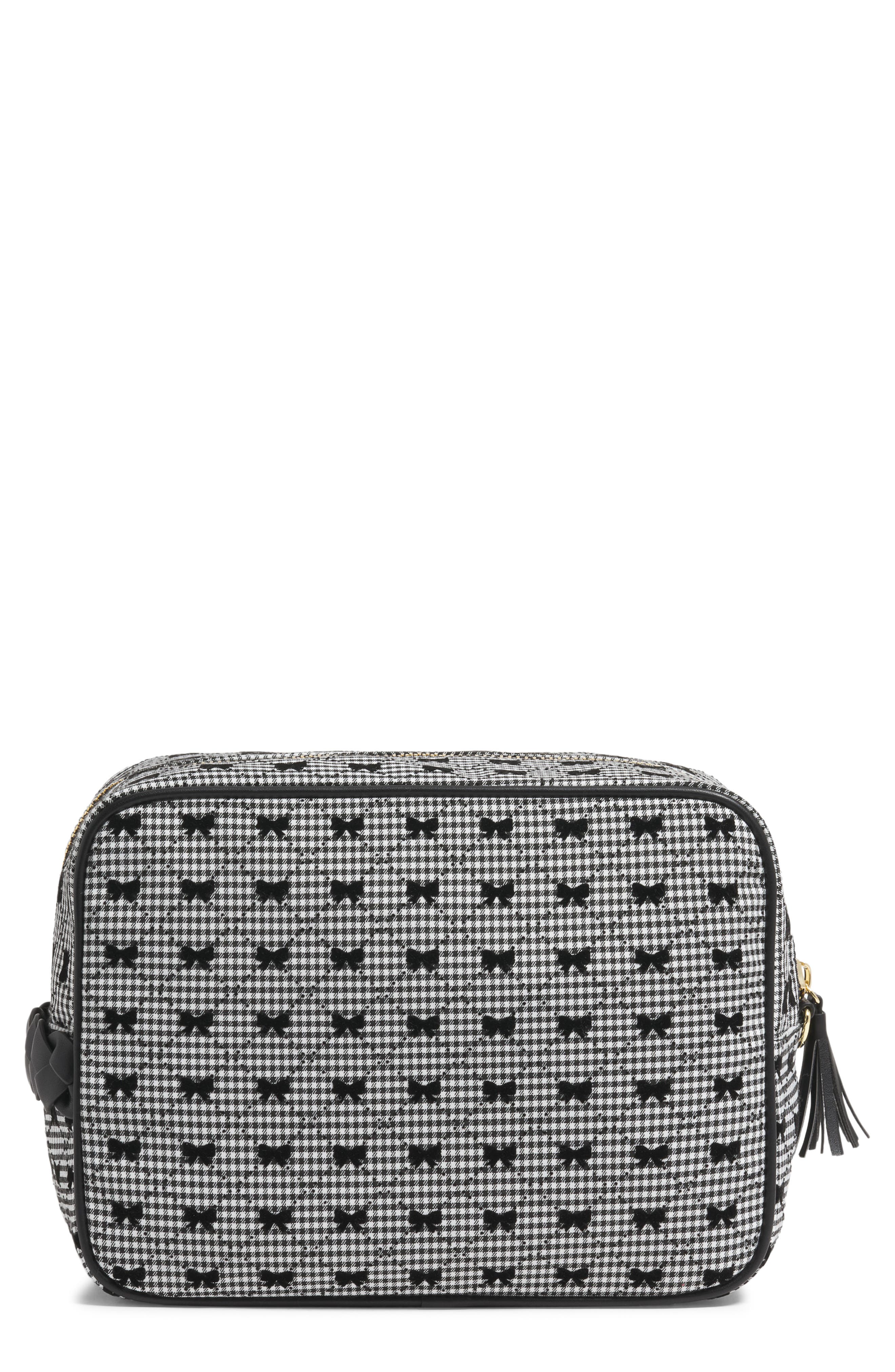 Stoney Clover Lane Large Nylon Pouch, Main, color, Tweed Bow