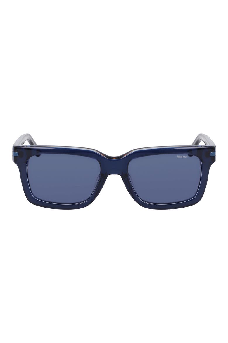 Crescent I 54mm Rectangular Sunglasses, Main, color, NAVY / BLUE