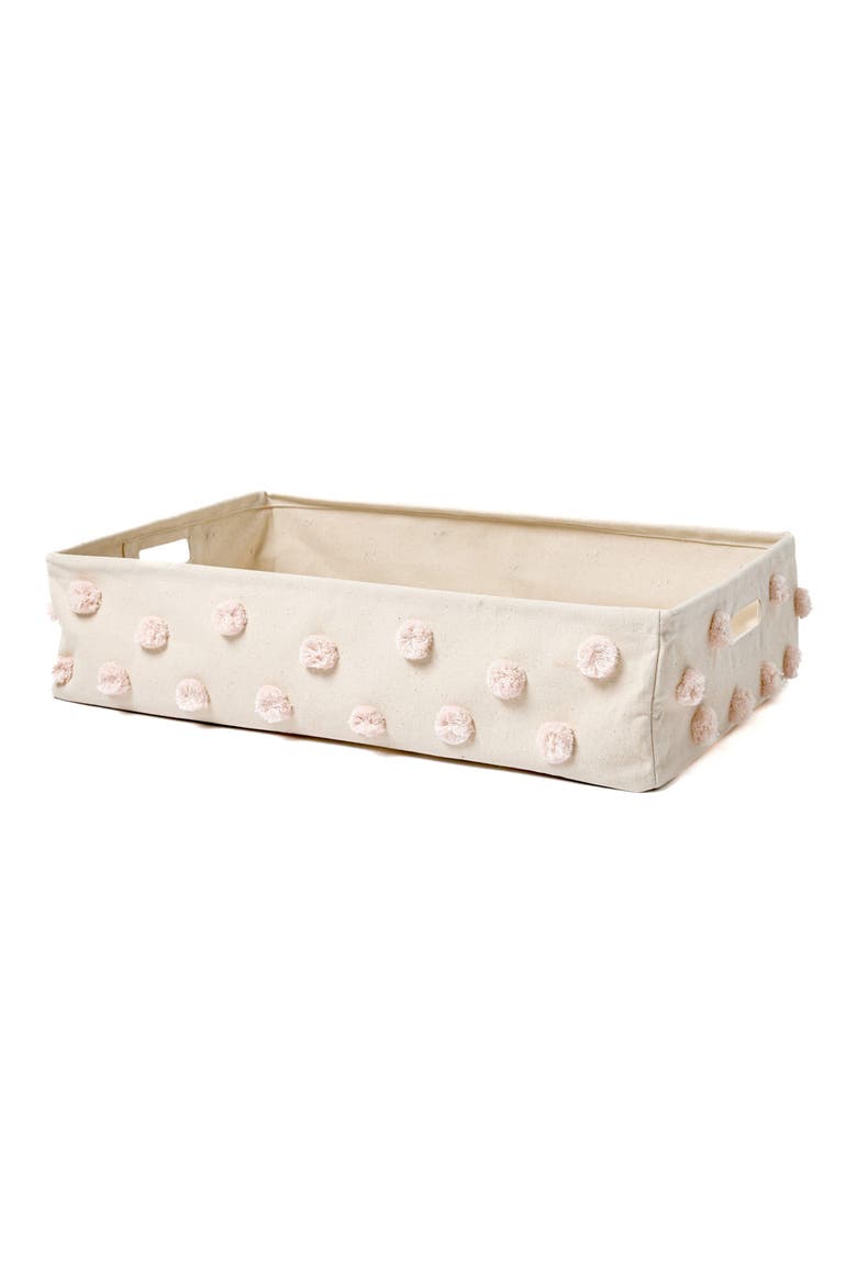 Hide Away Large Basket, Main, color, PINK