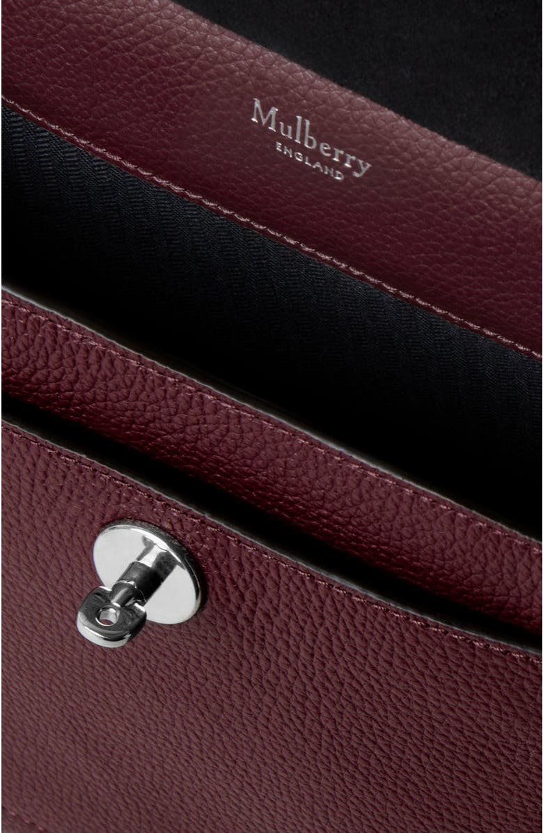 Mulberry Antony Leather Crossbody Bag, Alternate, color, Black Cherry