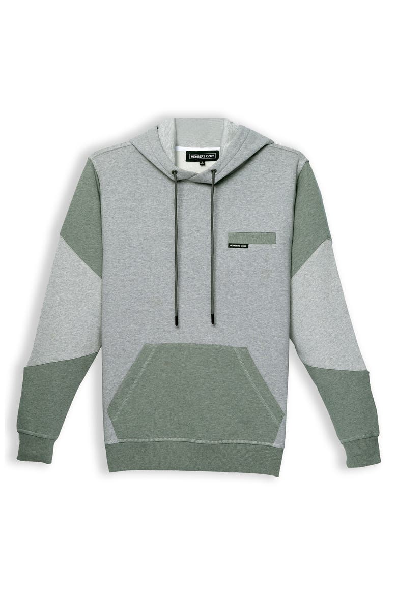 Drew Colorblock Hooded Sweatshirt, Alternate, color, Ash