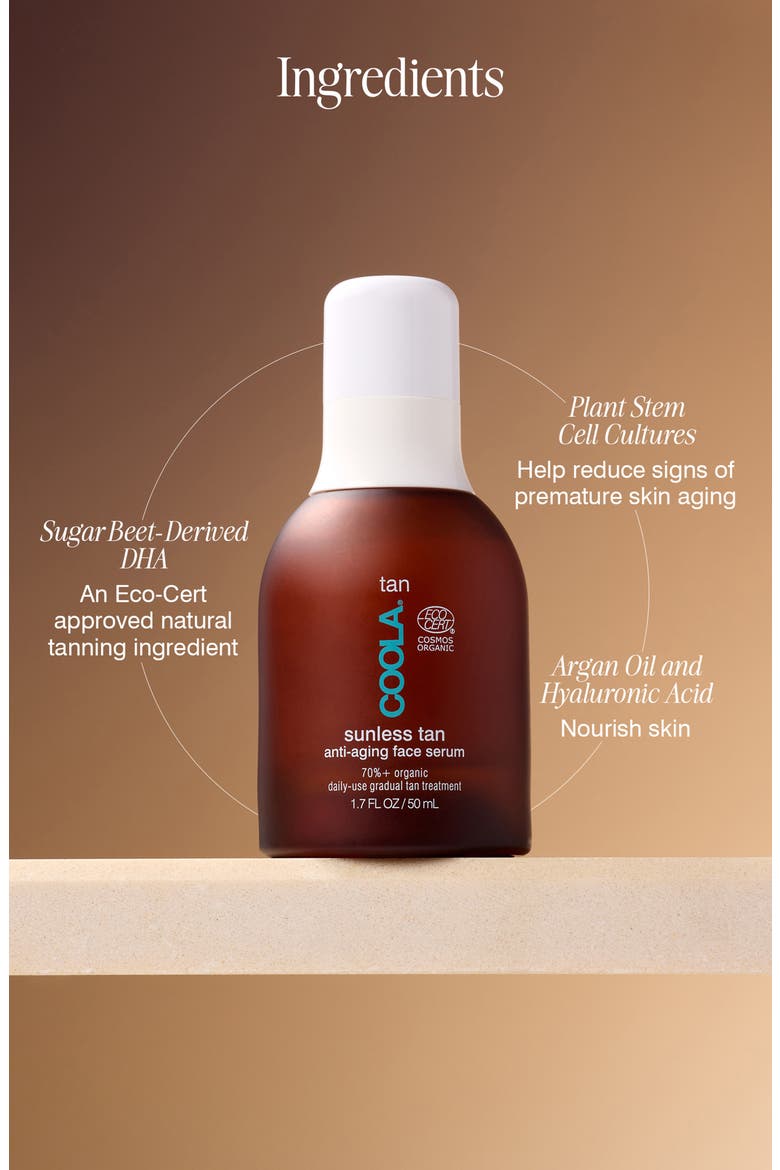 Suncare Sunless Tan Anti-Aging Face Serum, Alternate, color, NO COLOR