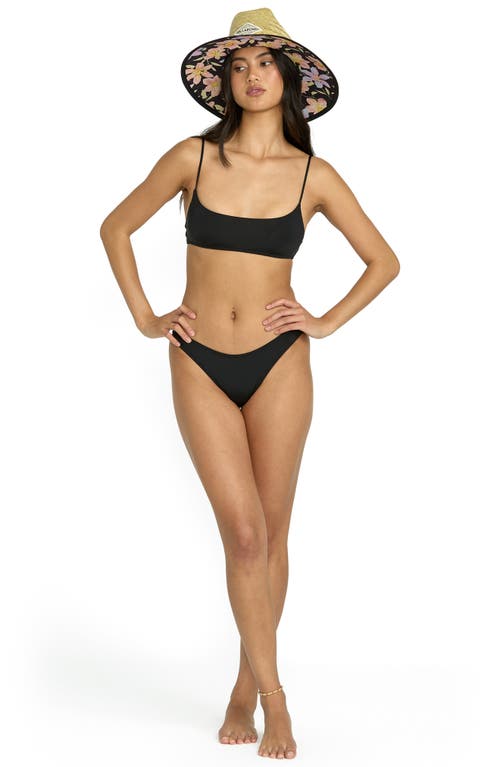 Billabong Sol Searcher Jaclyn Crop Bikini Top In Black