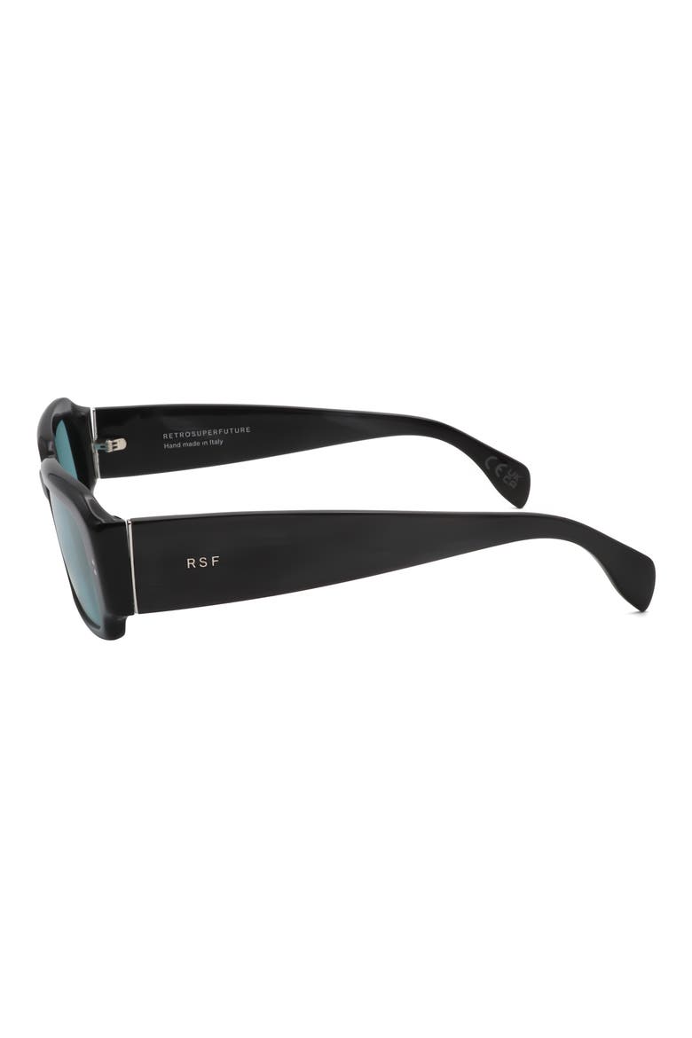 55mm Square Sunglasses, Alternate, color, BLACK/ ORANGE