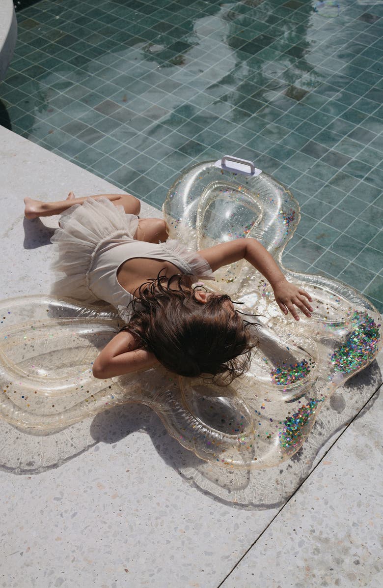 Sunnylife Glitter Butterfly Pool Float, Alternate, color, Pink