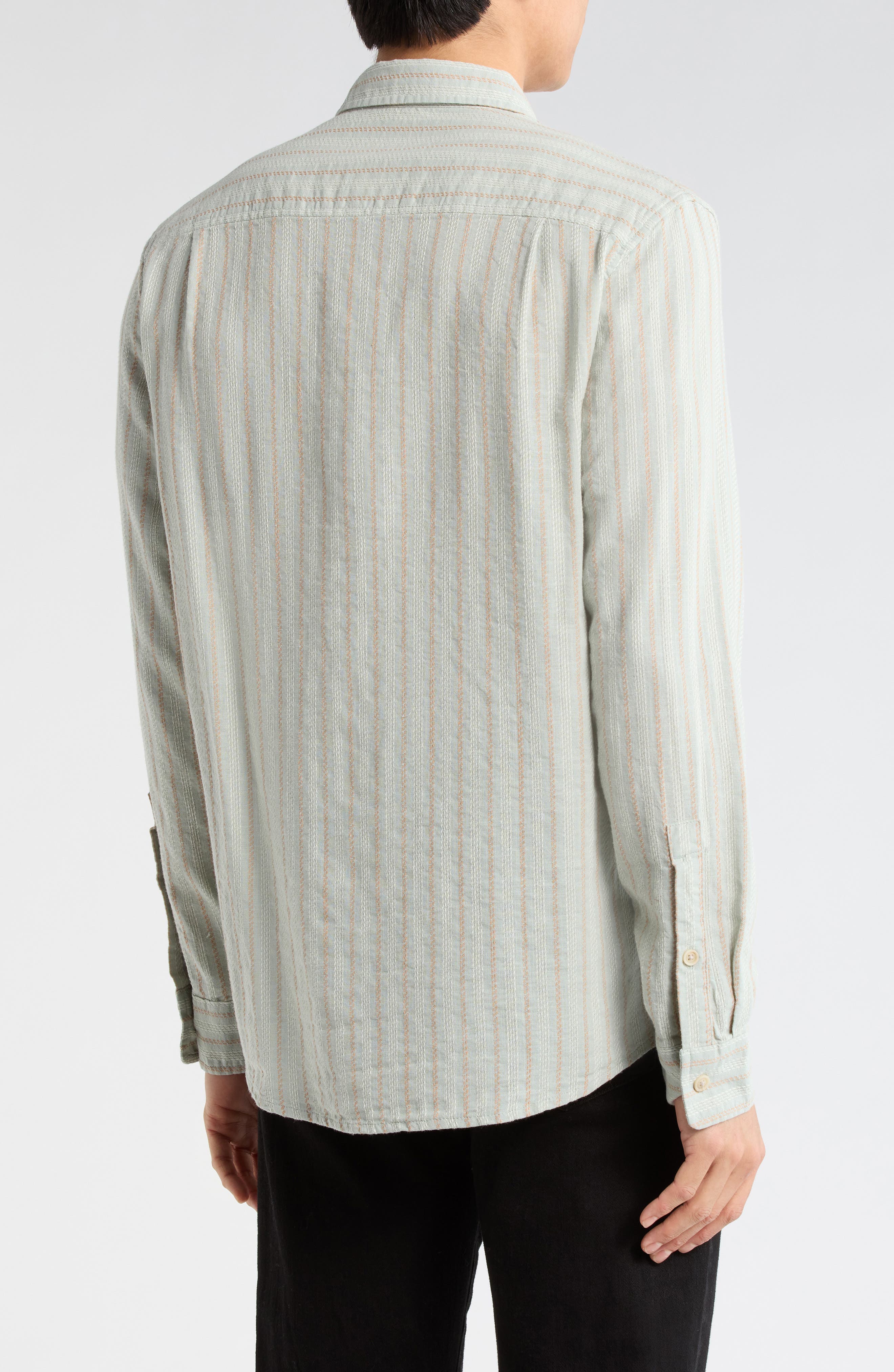 Stripe Dobby Button-Up Shirt - image 2