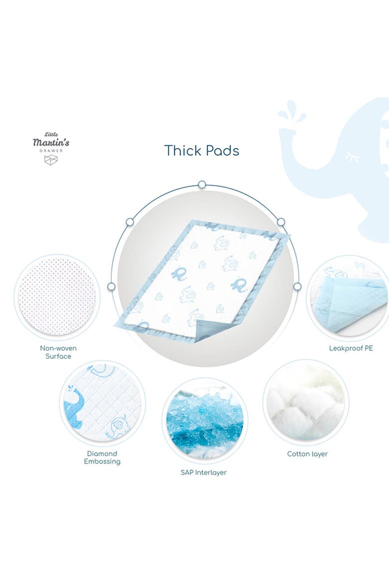 Disposable Changing Pads 30 Count, Alternate, color, Multicolored