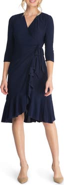 Kiyonna Whimsy Midi Wrap Dress