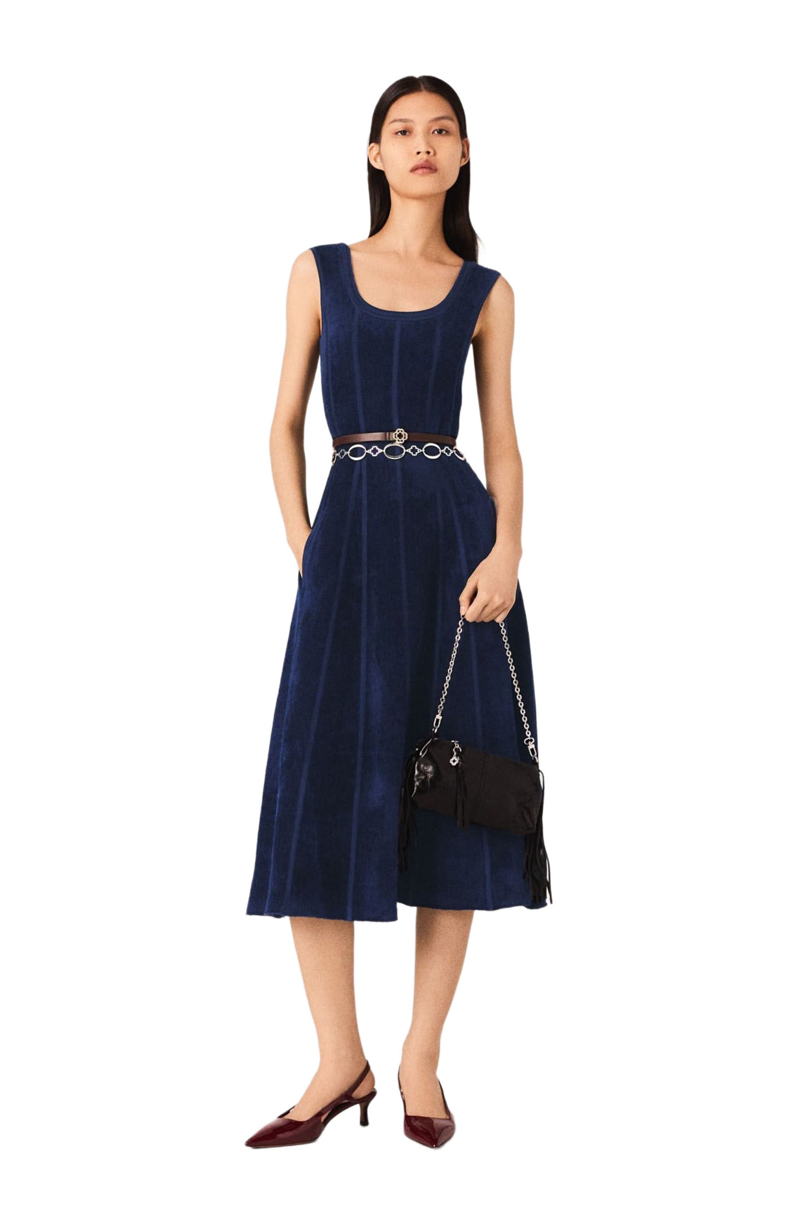 Velvet maxi dress