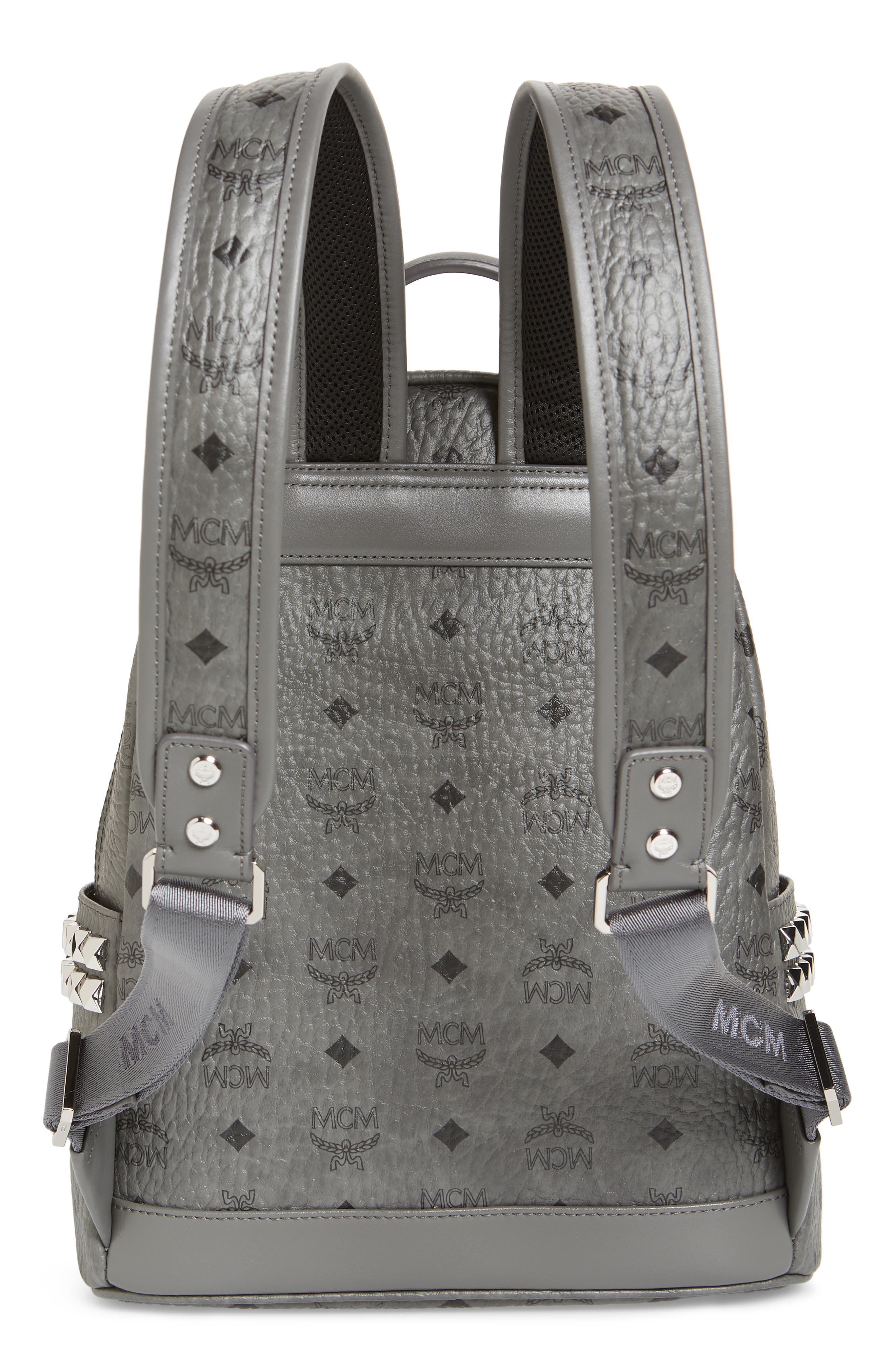 MCM Small Stark Side Stud Backpack, Alternate, color, 