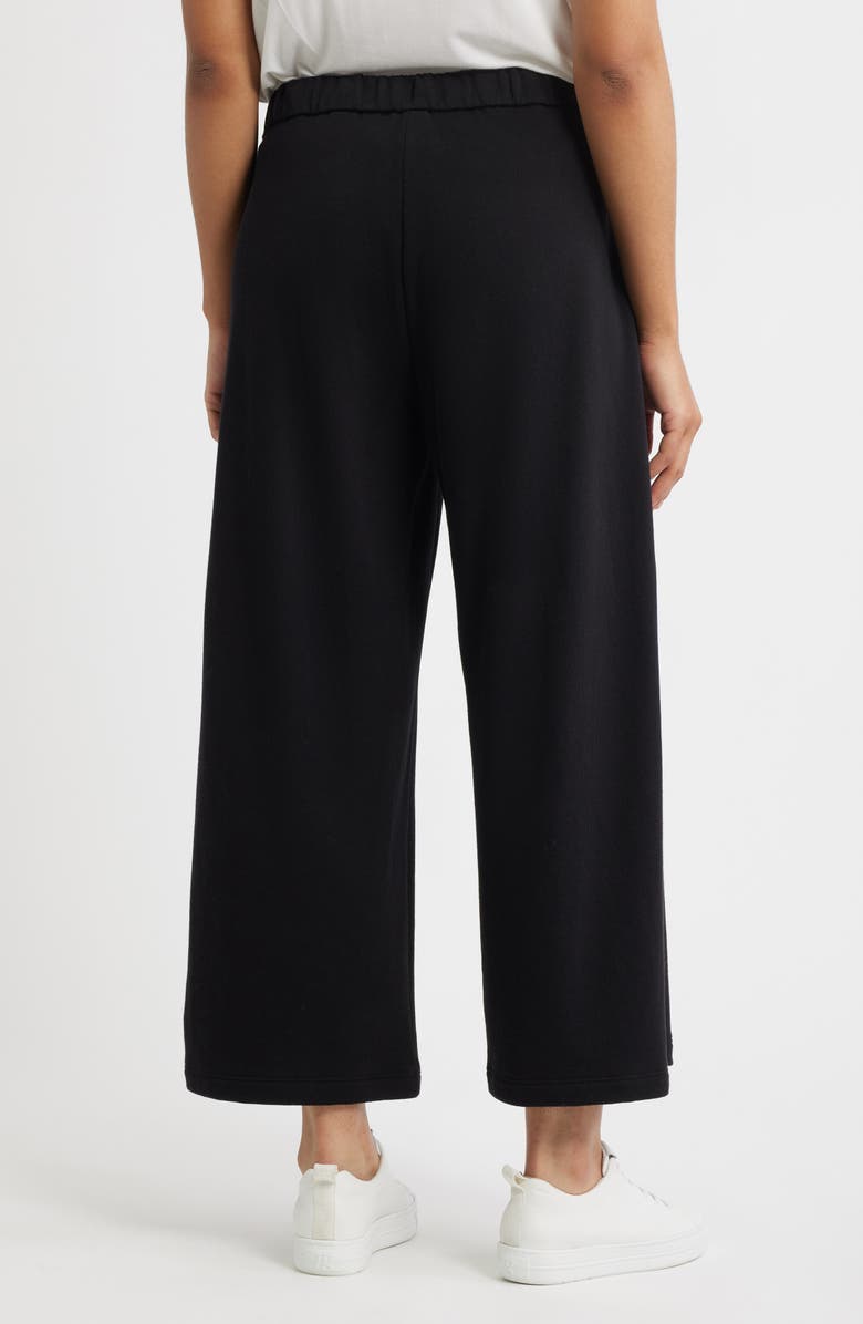 Eileen Fisher Organic Cotton Ankle Wide Leg Pants, Alternate, color, 