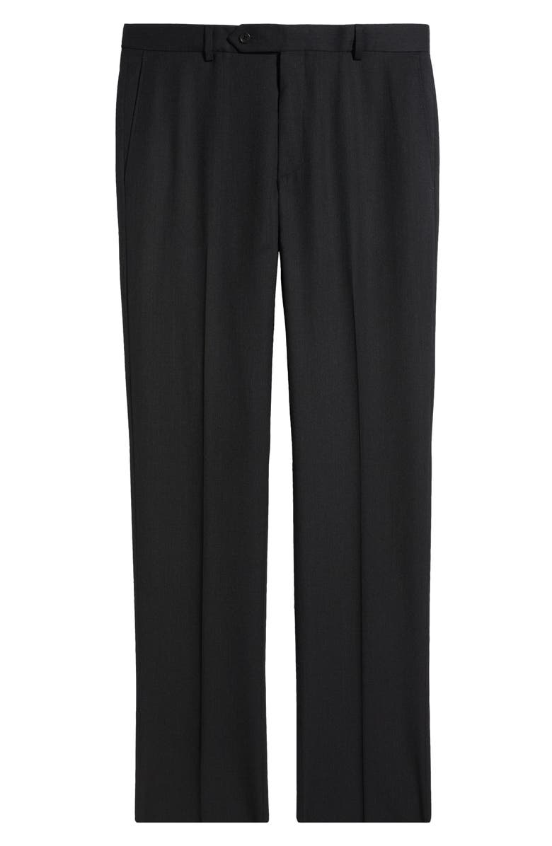 Samuelsohn Roica Flat Front Straight Leg Dress Pants, Alternate, color, Black