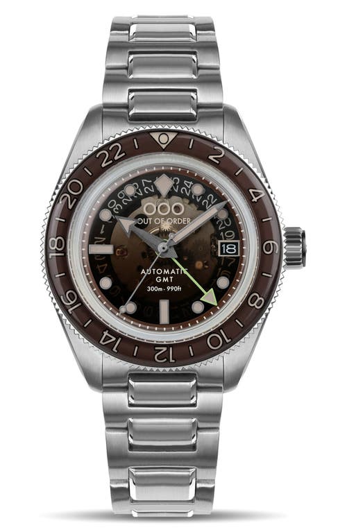 Out Of Order Shaker Automatic Gmt Bracelet Watch, 40mm In Cuba Libre Limited Edition
