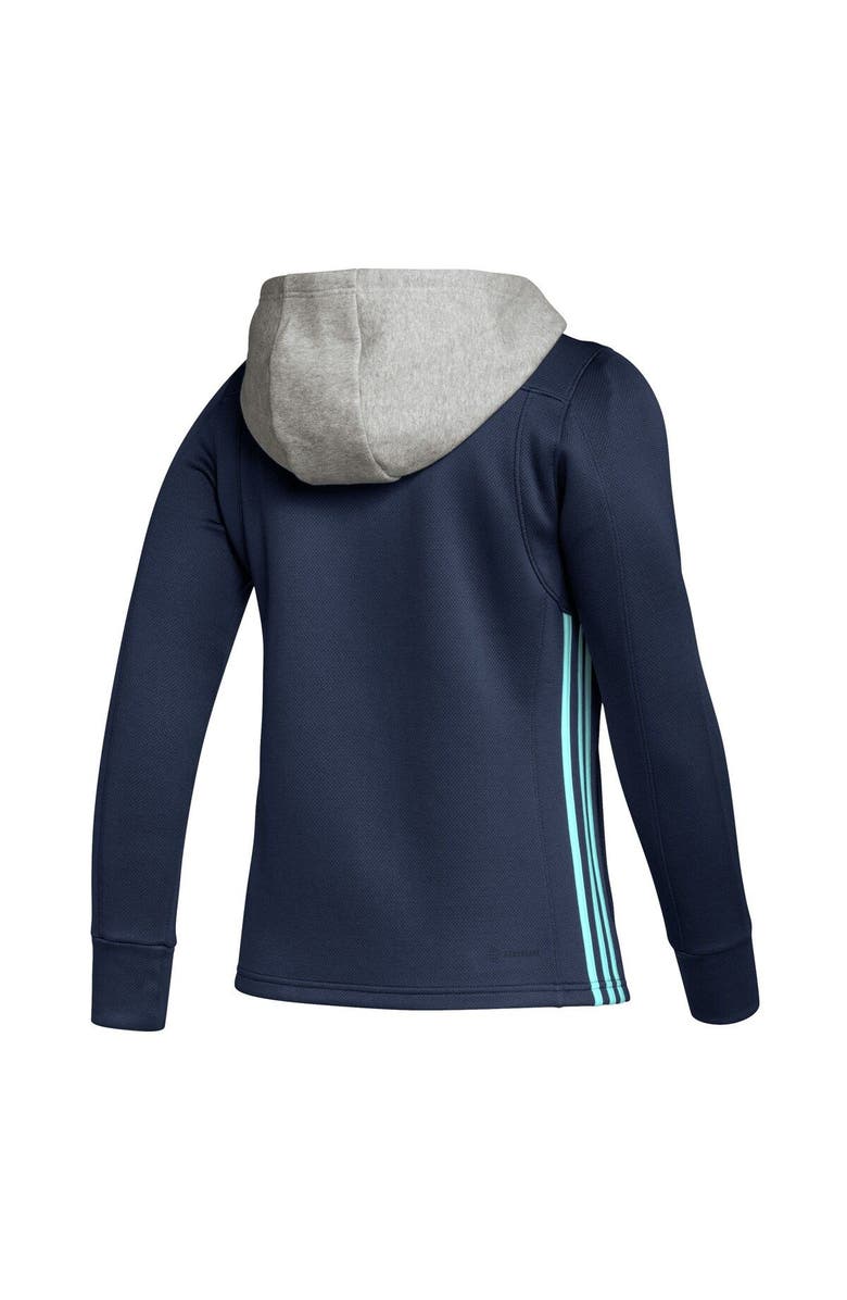 adidas Women's adidas Deep Sea Blue Seattle Kraken Skate Lace Primeblue Team Pullover Hoodie, Alternate, color,