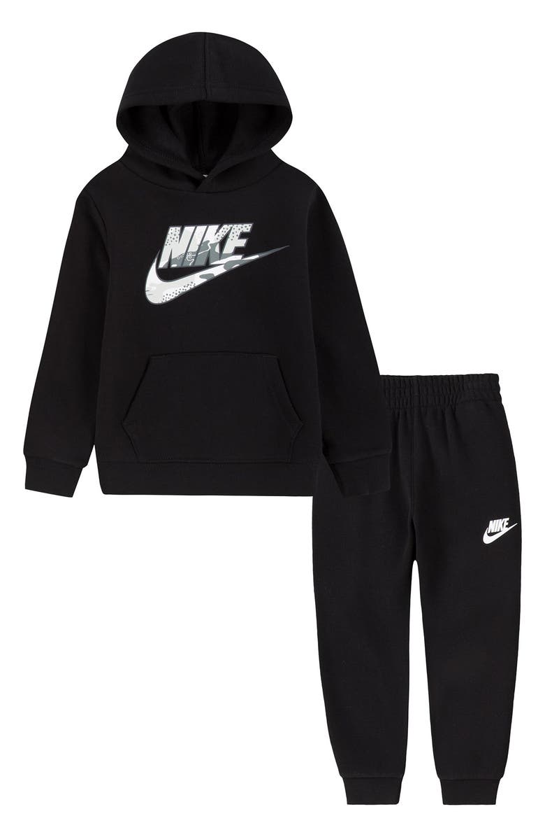 Nike Kids' Futura Logo Fleece Sweatshirt & Joggers Set, Main, color, 