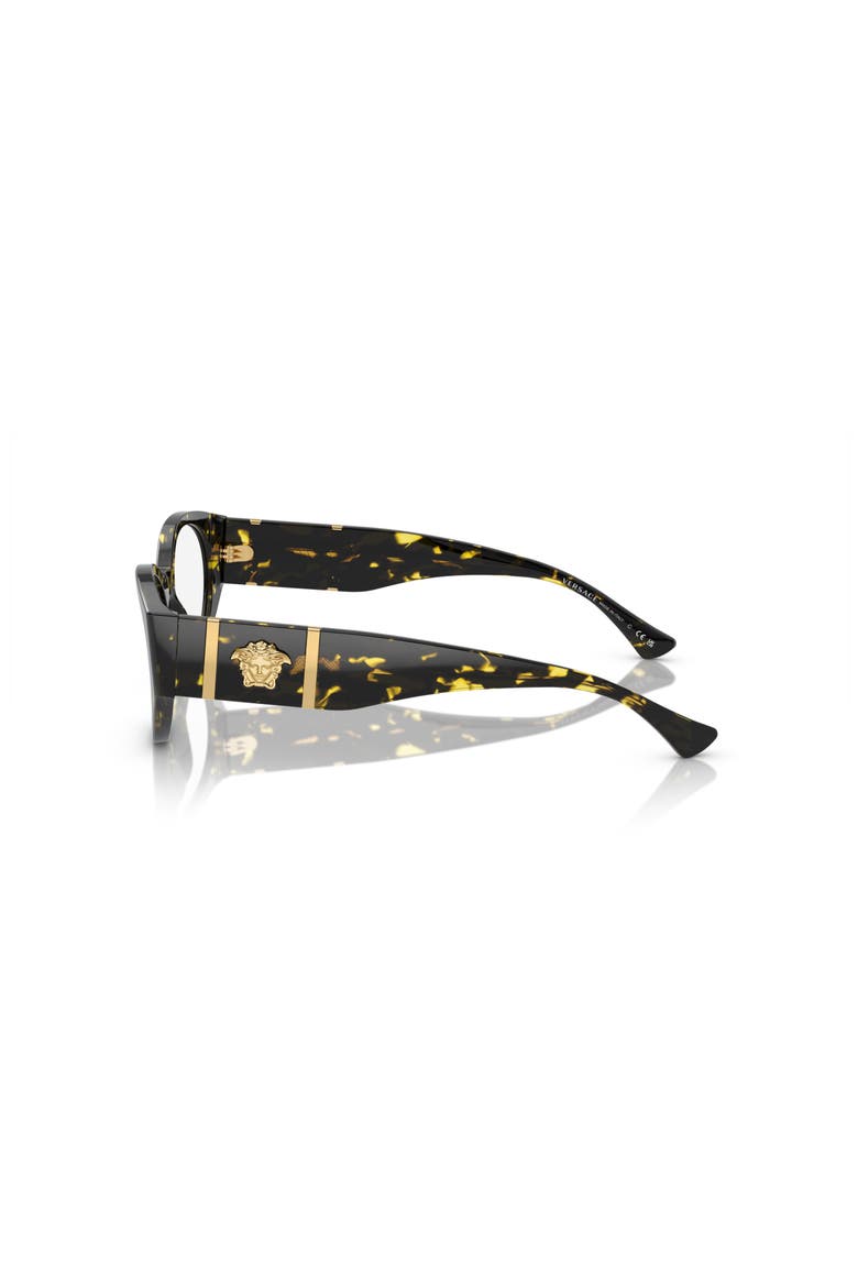 52mm Oval optical glasses, Alternate, color, Tortoise