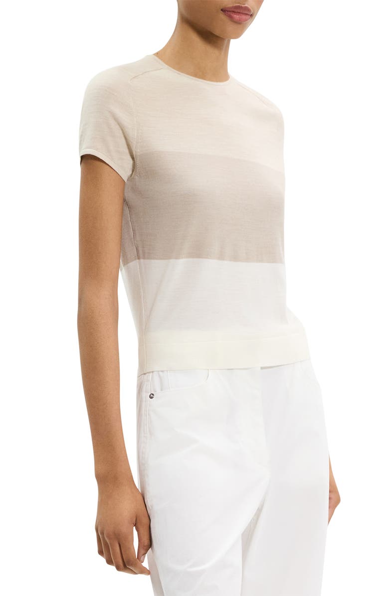 Theory Colorblock Merino Wool Top, Alternate, color, 