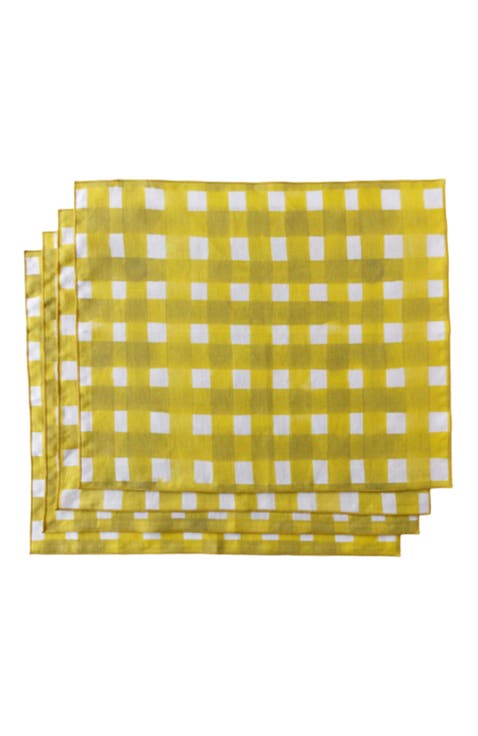 Yellow Cross Hatch Placemat