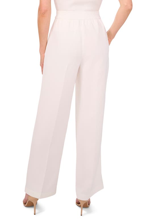 Halogenr Halogen(r) Elastic Back Wide Leg Pants In New Ivory