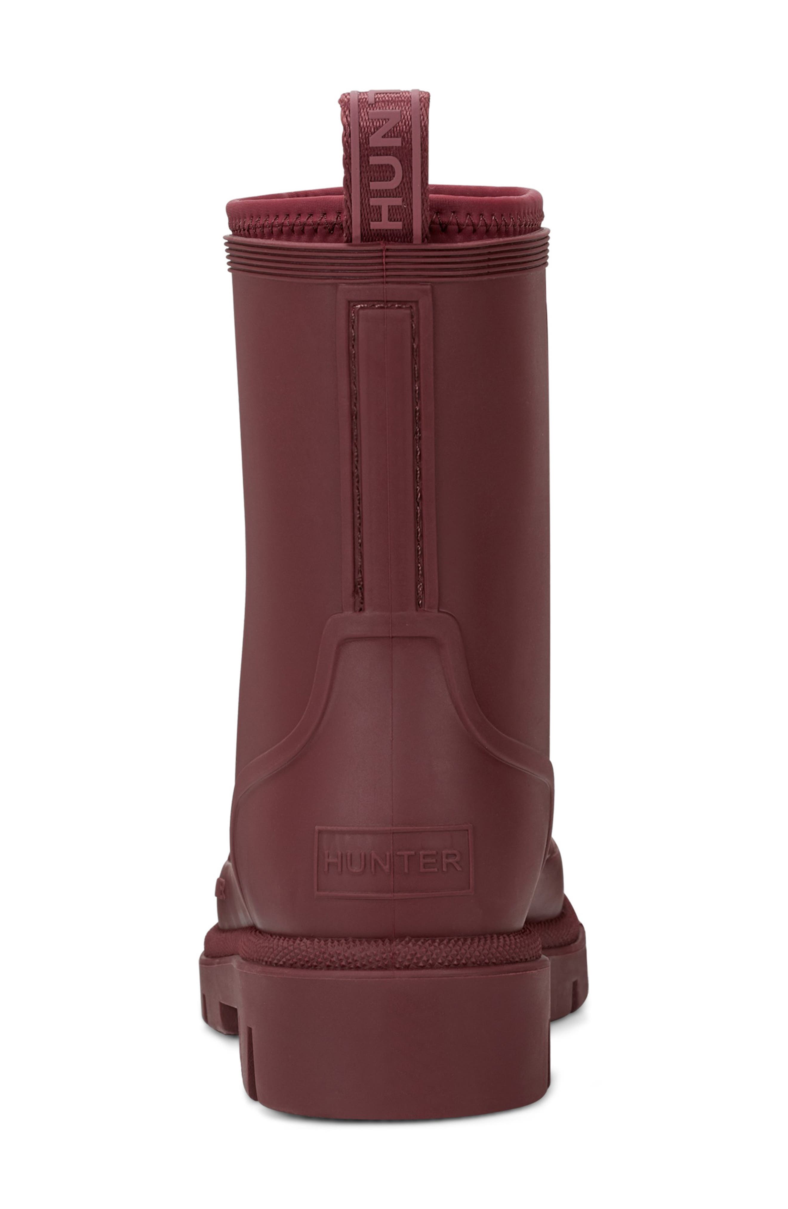 Hunter Diana Waterproof Rainboot, Alternate, color, Burgundy